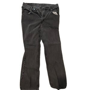 Wrangler Black Relaxed Fit Jeans Mens 34x32